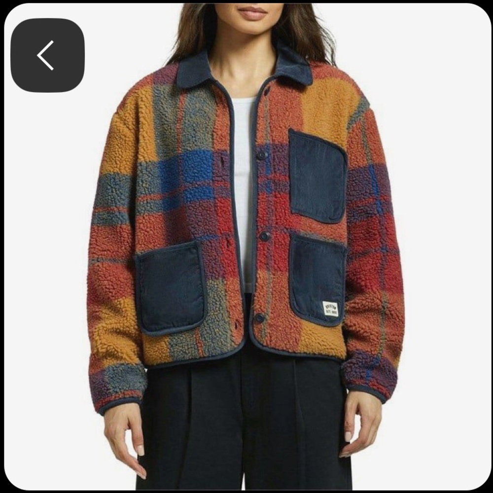 ISO!!!! Brixton delilah plaid sherpa jacket